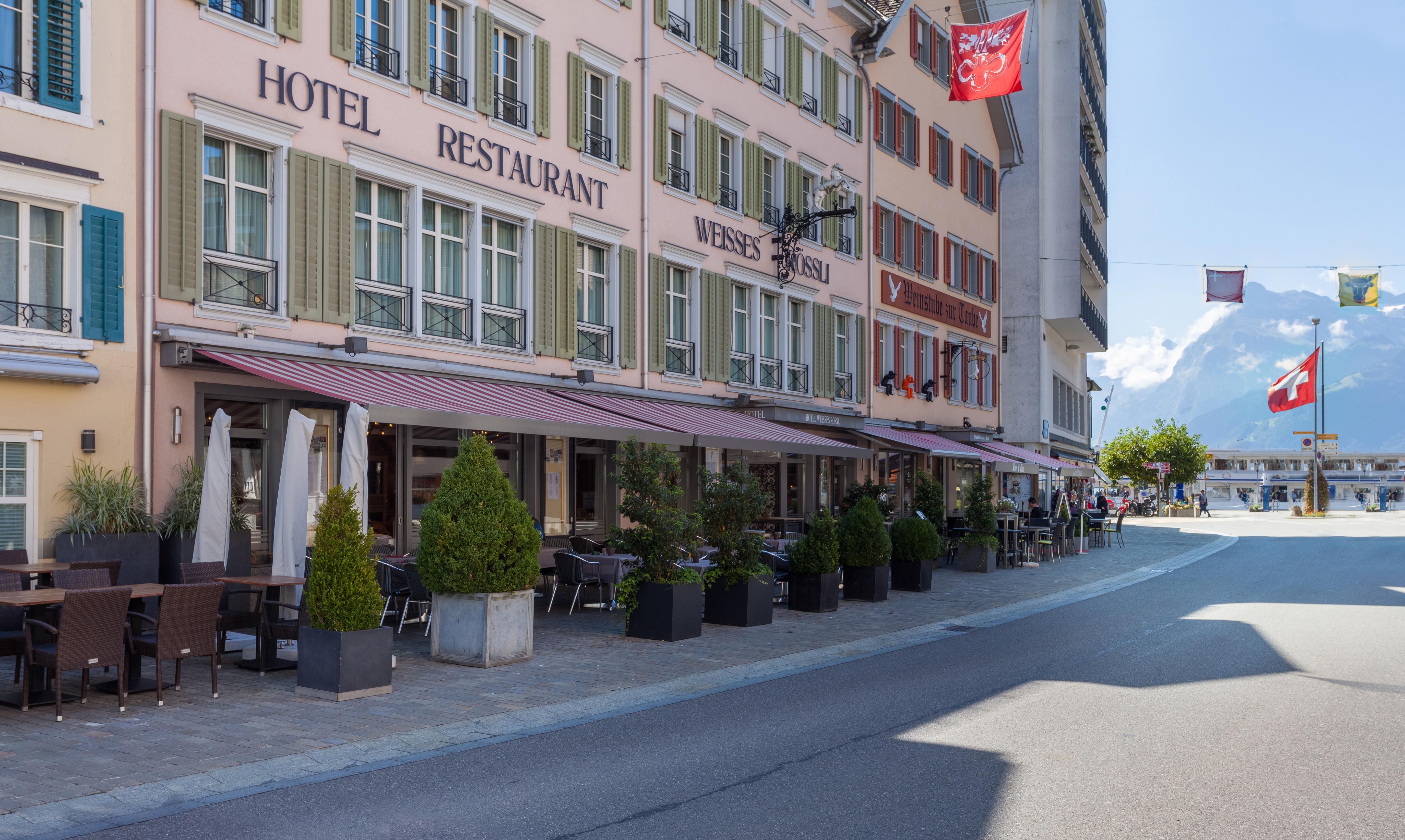 Weisses Roessli Swiss Quality Hotel Brunnen Exterior foto